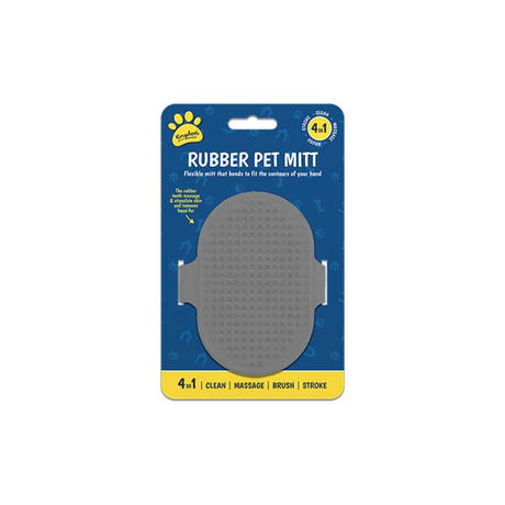 Kingdom Rubber Pet Mitt 4 In 1 - EuroGiant