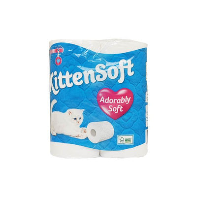 Kittensoft Toilet Roll 4 Pack - EuroGiant