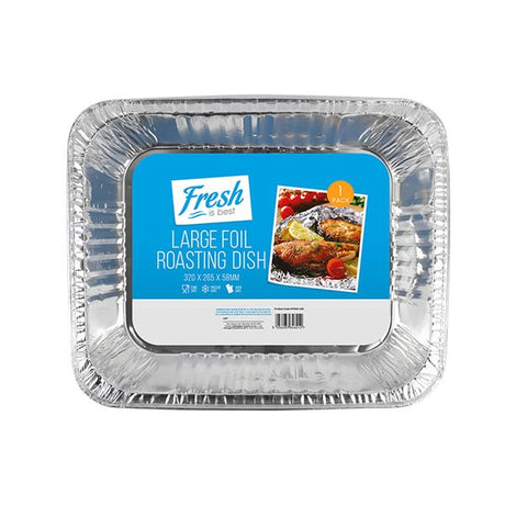 Large Foil Roasting Dish 320x265x58mm - EuroGiant