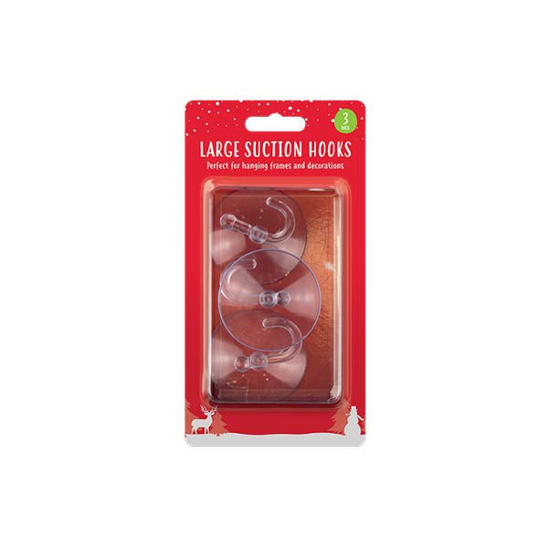 Large Suction Hooks 3 Pack - EuroGiant