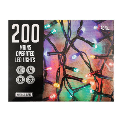 Led Light Chain 200 Multi Coloured M/o - EuroGiant