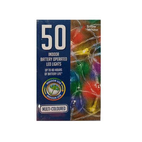 Led Light Chain 50 Multi Colour B/o - EuroGiant