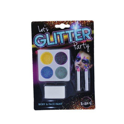 Lets Glitter Party Body & Face Paint Set - EuroGiant