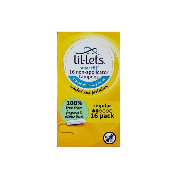Lil-lets Non App. Tampons Regular 16s - EuroGiant