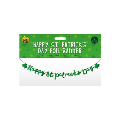 Lucky Land St Pats. Day Foil Banner 2M - EuroGiant
