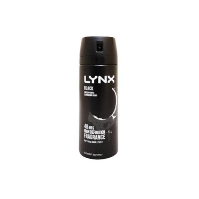 Lynx Deodorant Body Spray Black 150ml - EuroGiant