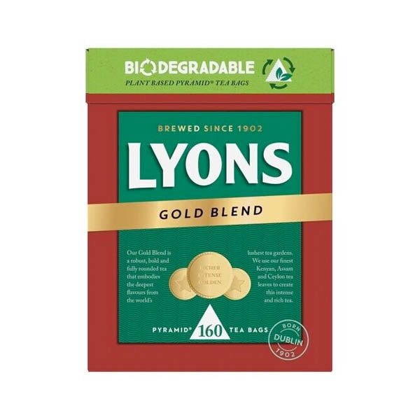 Lyons Gold Blend Tea Bags 160 Pack - EuroGiant