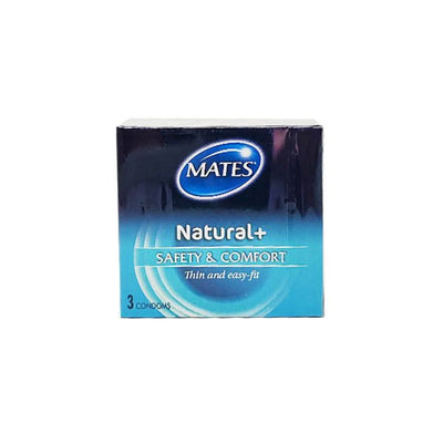 Mates Condoms Natural Plus 3 Pack - EuroGiant