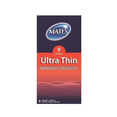 Mates Condoms Ultra Thin 9 Pack - EuroGiant