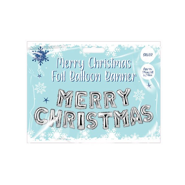 Merry Christmas Foil Balloon Banner - EuroGiant