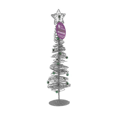 Metal Xmas Tree With Beads - EuroGiant