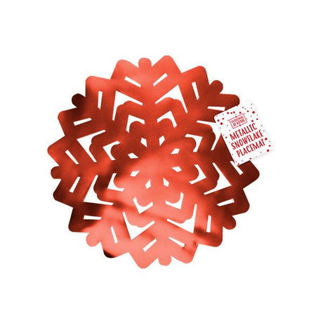 Metallic Snowflake Placemat - EuroGiant