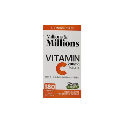 Millions Vitamin C 200 Tablets - EuroGiant