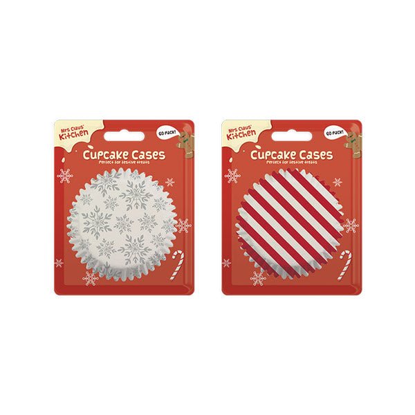 Mrs Claus Cupcake Cases 60 Pack - EuroGiant