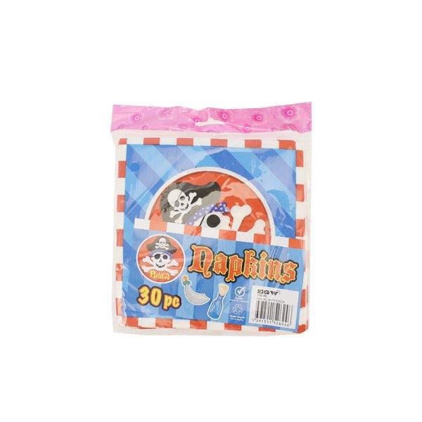 Napkins Pirate 30 Pce - EuroGiant