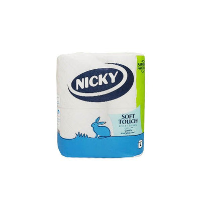 Nicky Toilet Roll Soft Touch 4 Pack - EuroGiant