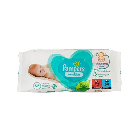 Pampers Wipes Sensitive 52PK - EuroGiant