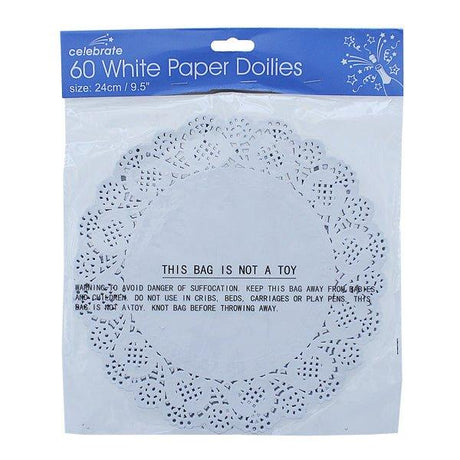 Paper Doilies White 60PK - EuroGiant