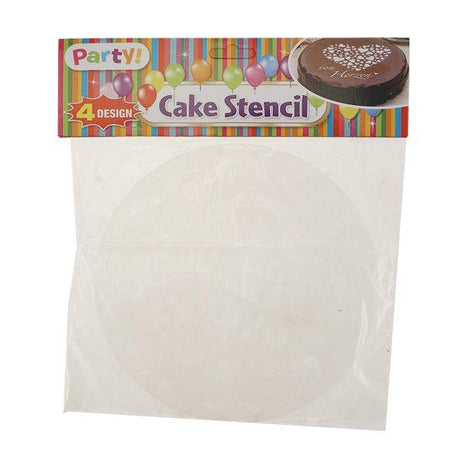 Party Cake Stencil Set 4 Pce - EuroGiant