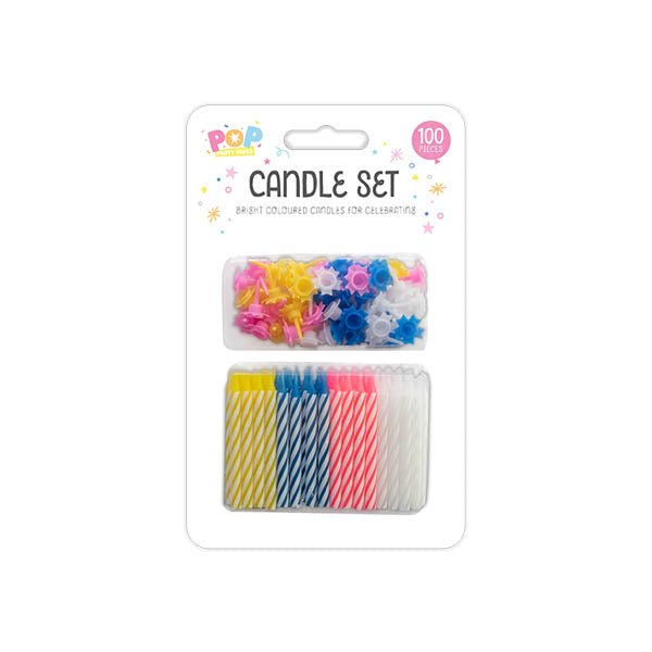 Party Faves Candle Set 100 Pieces - EuroGiant