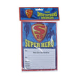 Party Invitations 16 Pk Super Hero - EuroGiant