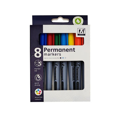 Permanent Markers 8 Pack - EuroGiant