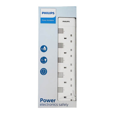 Philips 5 Way Ext. Socket 3 Metre - EuroGiant