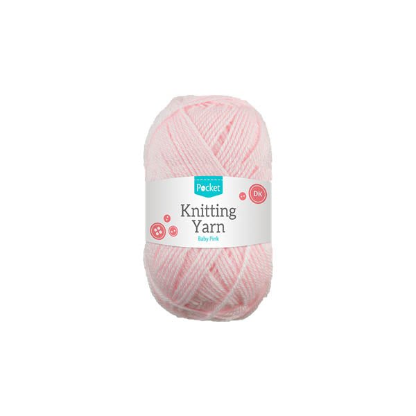 Pocket Knitting Yarn Baby Pink 75g - EuroGiant