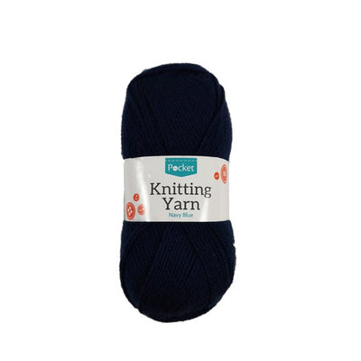 Pocket Knitting Yarn Navy Blue 100g - EuroGiant