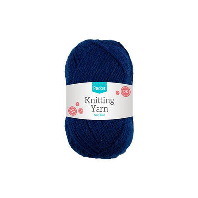 Pocket Knitting Yarn Navy Blue 75g - EuroGiant