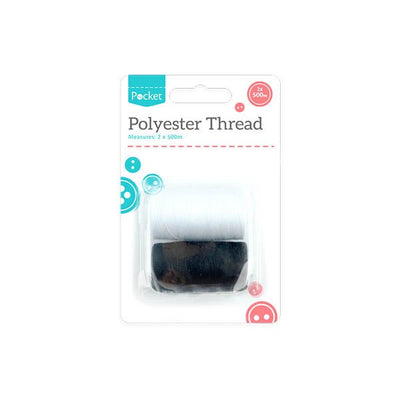 Pocket Polyester Thread 500M 2 Pack - EuroGiant
