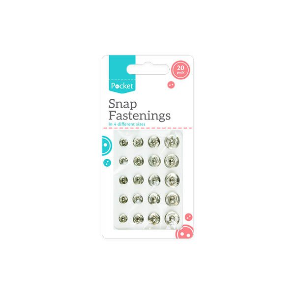 Pocket Snap Fastenings 20 Pack - EuroGiant