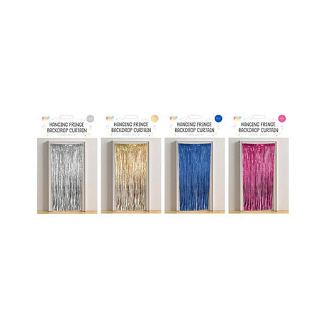 Pop Party Hanging Fringe Backdrop Curtain - EuroGiant