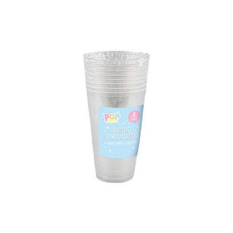 Pop Party Plastic Spirit Glasses 8 Pack - EuroGiant