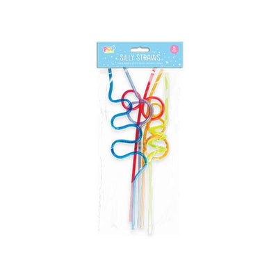 Pop Party Silly Straws 5 Pack - EuroGiant