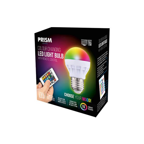 Prism Colour Changing Led Light Bulb E27 - EuroGiant