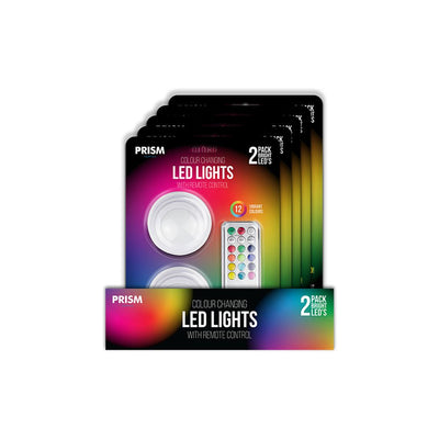 Prism Colour Changing Led Lights 2 Pk - EuroGiant