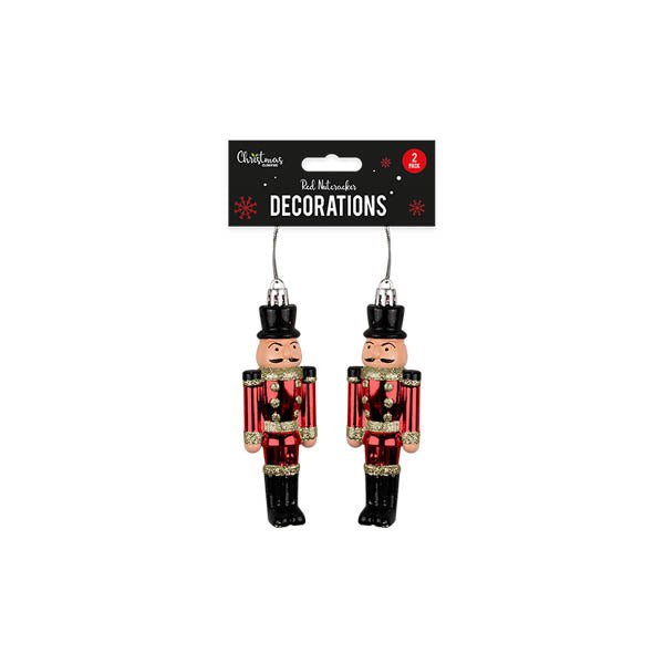 Red Nutcracker Decorations 2 Pack - EuroGiant