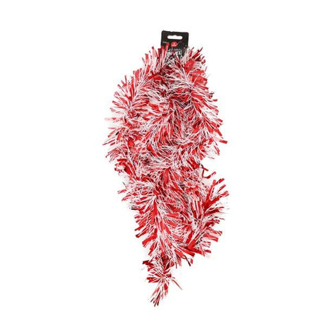 Red & White Tinsel 2 Metre - EuroGiant