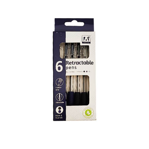 Retractable Pens 6PK - EuroGiant