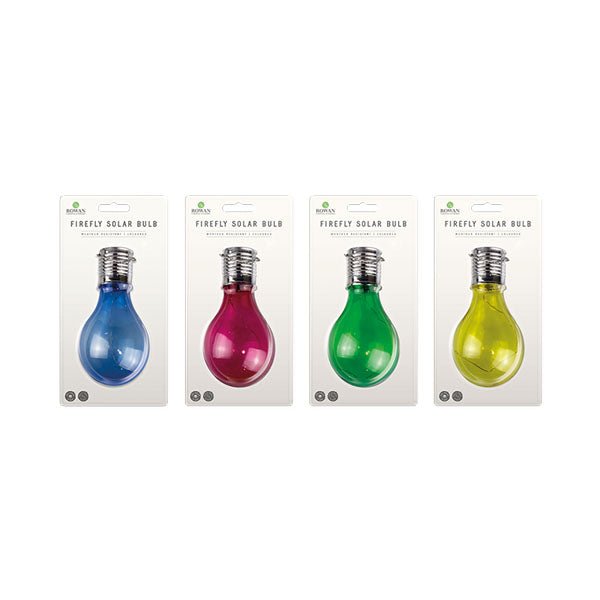 Rowan Coloured Firefly Solar Bulb - EuroGiant