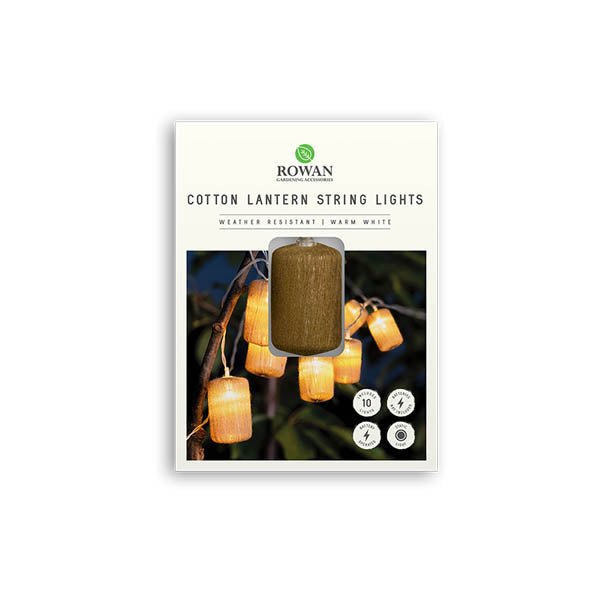 Rowan Cotton Lantern String Lights - EuroGiant