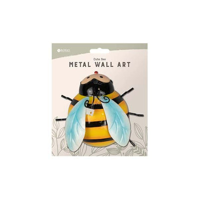 Rowan Cute Bee Metal Wall Art - EuroGiant