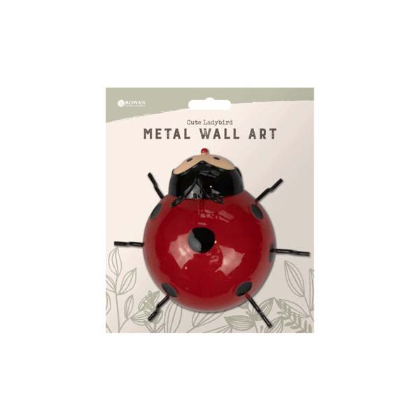 Rowan Cute Ladybird Metal Wall Art - EuroGiant