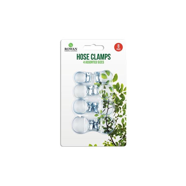 Rowan Hose Clamps Assorted Sizes 8 Pack - EuroGiant