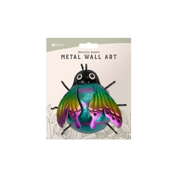 Rowan Metal Insect Wall Art Multi Metall - EuroGiant
