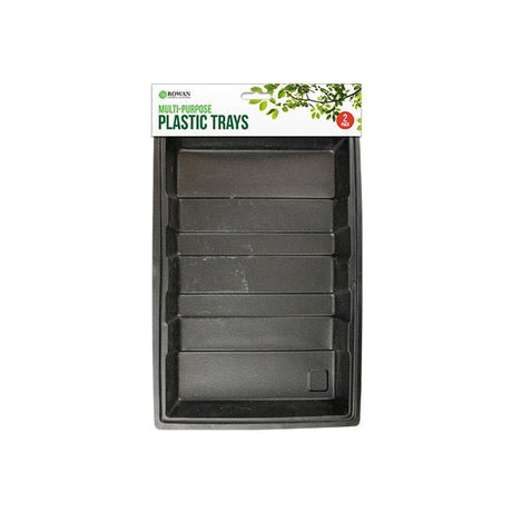 Rowan Multi Purpose Plastic Trays 2 Pk - EuroGiant