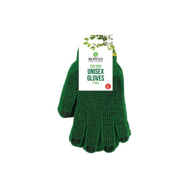 Rowan Pvc Grip Unisex Gloves 2 Pack - EuroGiant