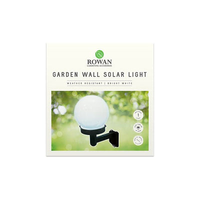 Rowan Solar Garden Wall Light - EuroGiant