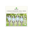 Rowan Solar Stainless Steel Posts 4 Pack - EuroGiant